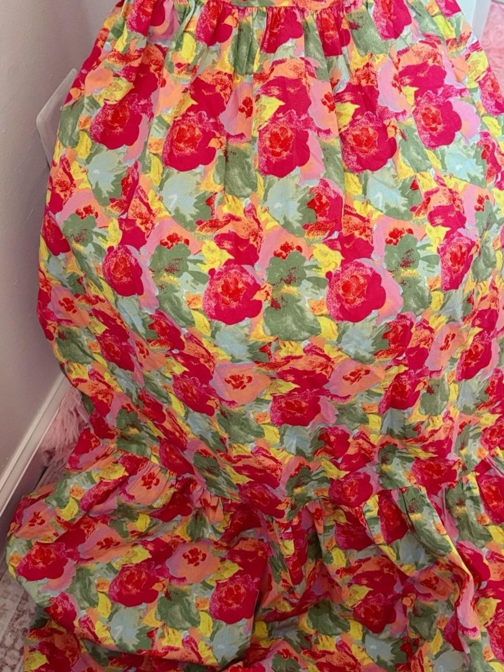 Floral Ruffle Sundress - Pink Multi - Picture 3 of 3
